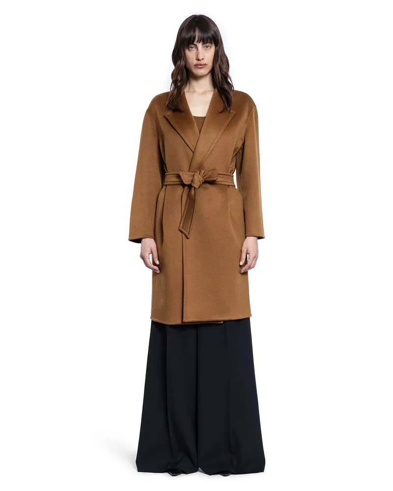 Max Mara Melinda Mid-Length Coat Brown