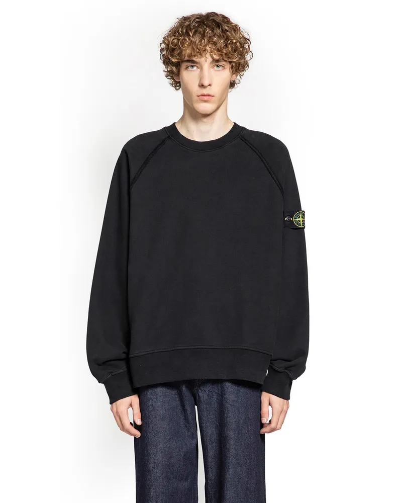 Stone Island MAN BLACK SWEATSHIRTS Black