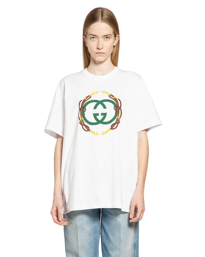 Gucci Cotton jersey T-shirt with print White