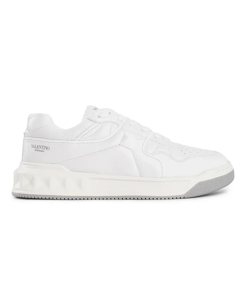 Valentino Garavani Sneakers basse in nappa One Stud XL White