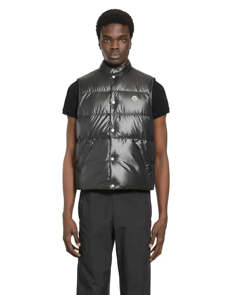 Moncler Restigo Short Down Vest Black