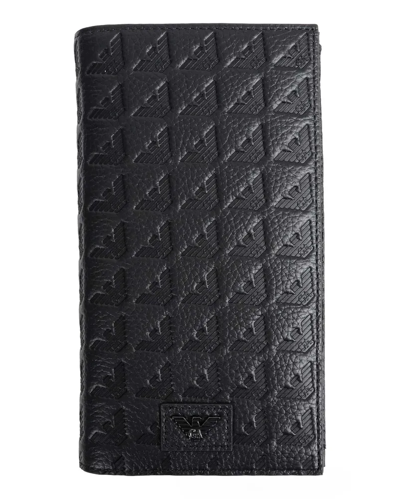 Emporio Armani Eagle Vertical Wallet Black