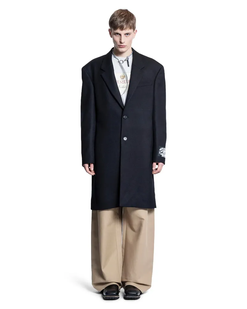 Acne Studios Heavy Tailoring Wool Coat Black