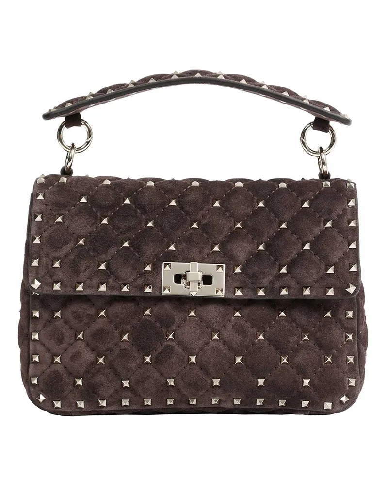 Valentino Garavani Rockstud Spike Bag Brown
