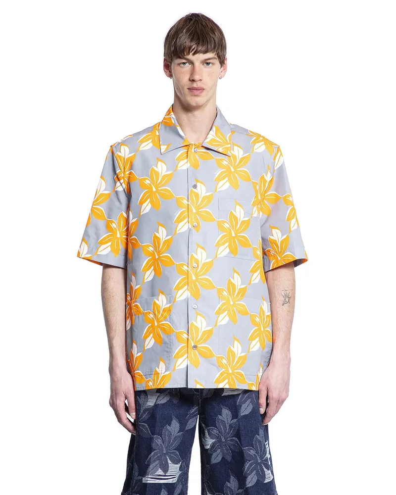 Gucci Printed Cotton Poplin Shirt Multicolor