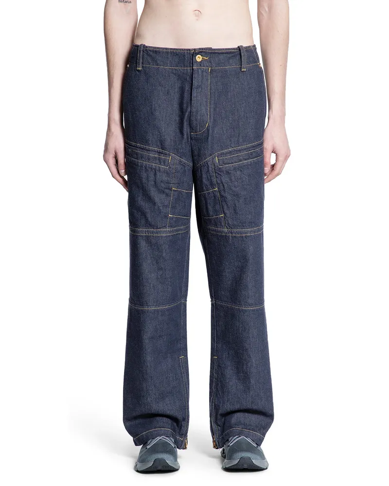 Moncler Mercedes-Benz by Nigo Collaboration Workwear Jeans Blue