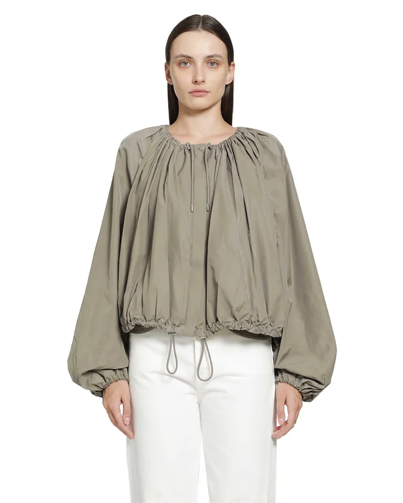 Totême Gathered Parachute Jacket Beige
