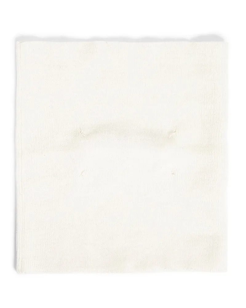 Maison Margiela 4-Stitch Wool Scarf Off-white