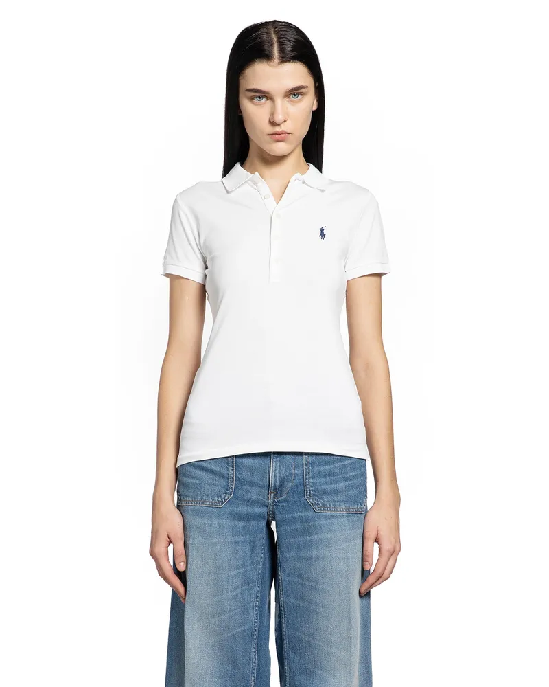Ralph Lauren Slim Fit Stretch Polo Shirt White