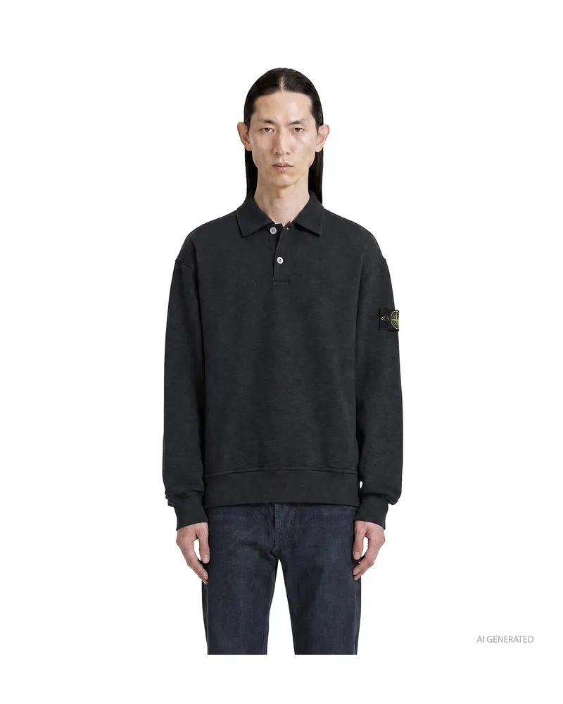 Stone Island 6100054 Polo Sweatshirt Blue