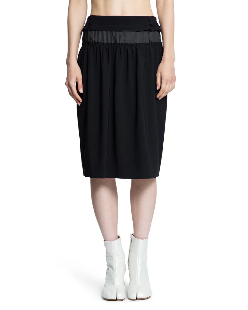 Maison Margiela Anonymity Of The Lining Midi Skirt Black
