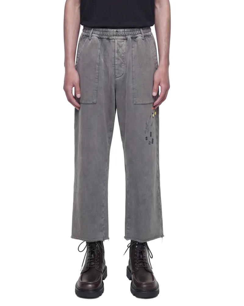 Song For The Mute Singing Bird'' Gym Track Pants Grey