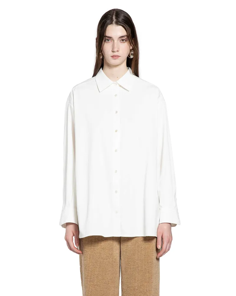The Row Luka Shirt in Cotton White