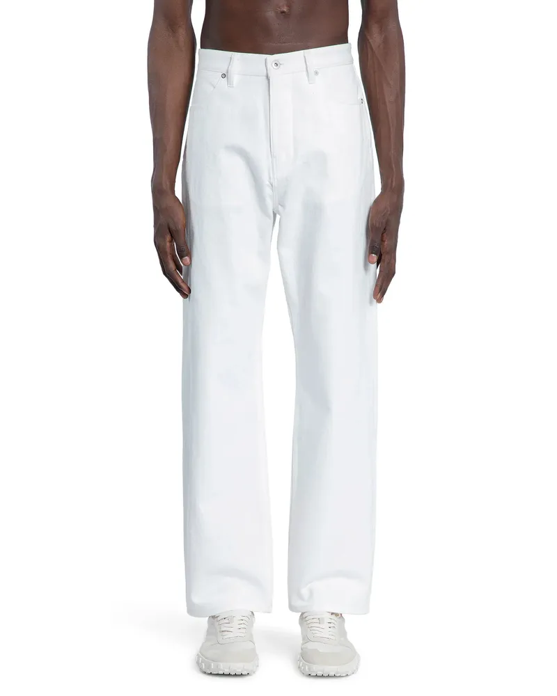 Jil Sander Jeans larghi in denim giapponese grezzo White