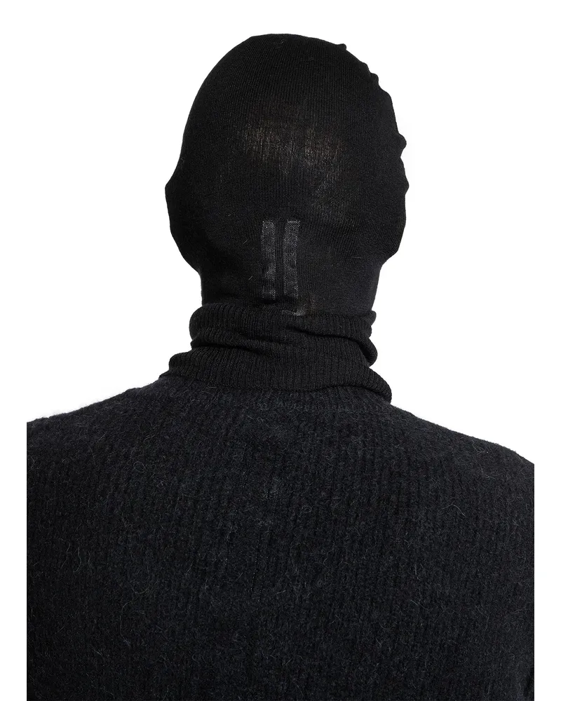 Rick Owens Passamontagna lavorato a maglia di Porterville Black