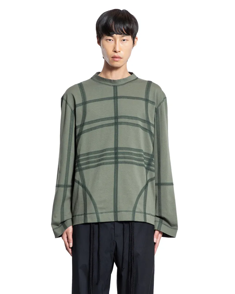 Craig Green Flatlock Long Sleeve T-Shirt Green