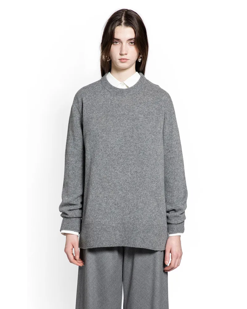 The Row Sibem Sweater in Wool and Cashmere Grey