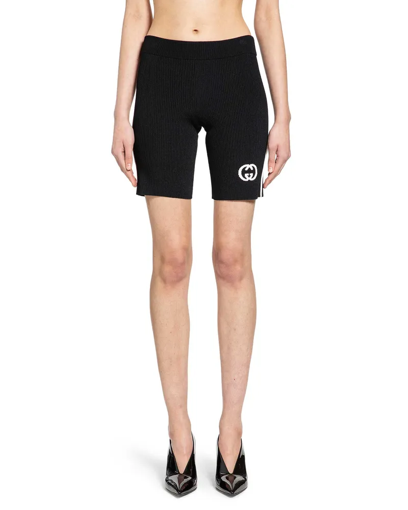 Gucci Interlocking G Viscose Shorts Black