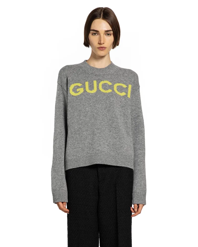 Gucci Intarsia Sweater Grey