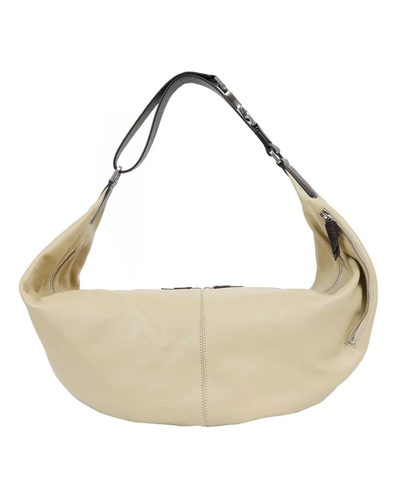 Christophe Lemaire Large Quiver Clip Bag Beige