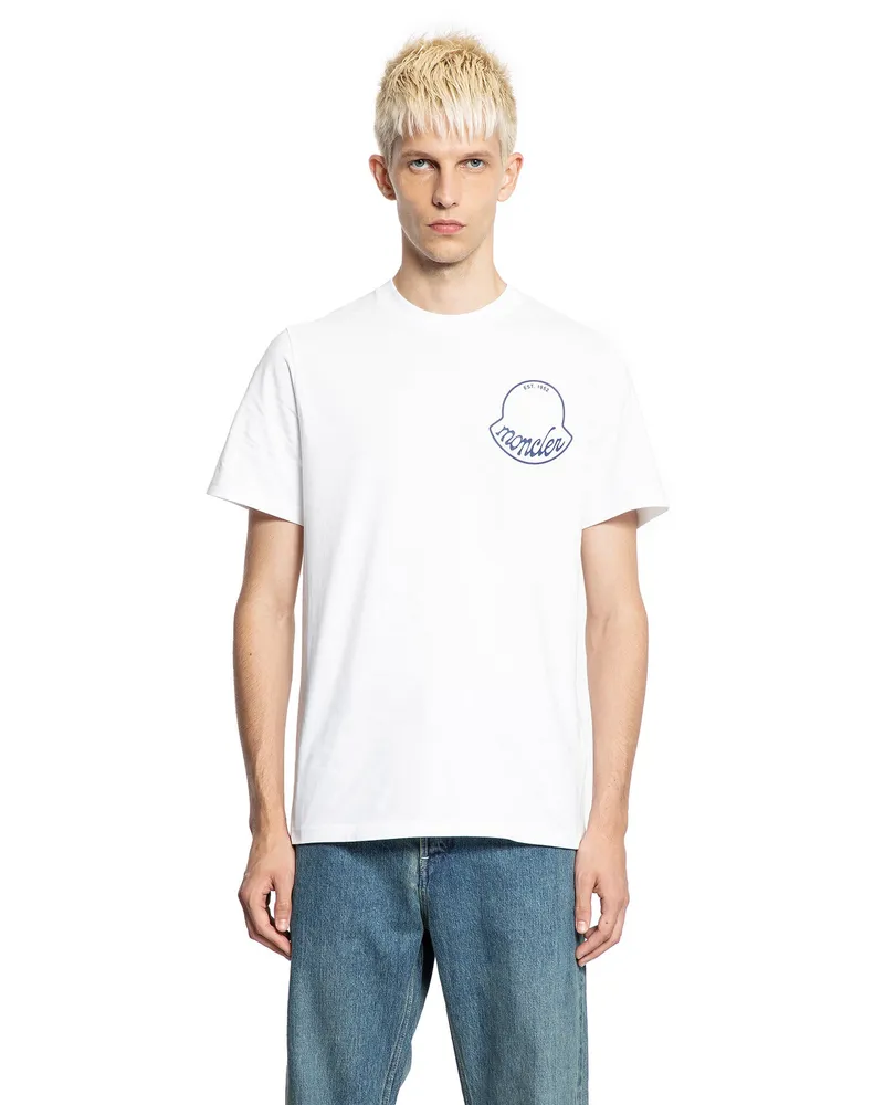 Moncler Logo Cotton T-Shirt White
