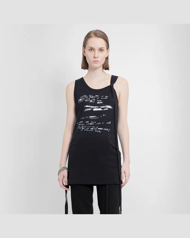 Ann Demeulemeester Seva Standard Tank Top Black