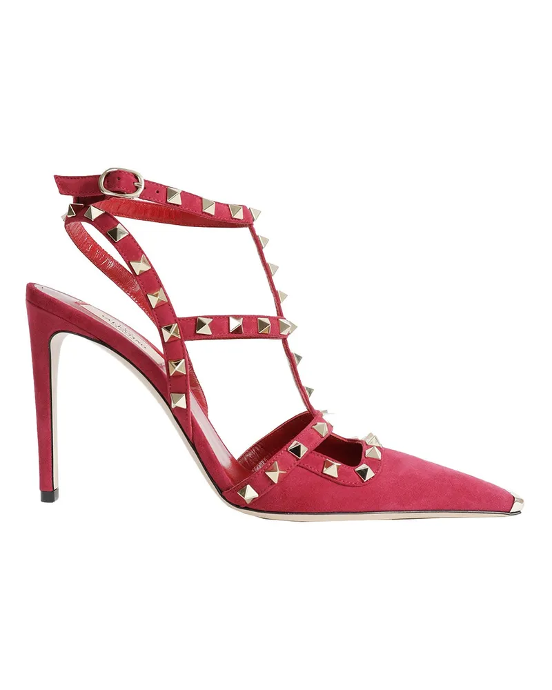 Valentino Garavani Rockstud Suede Pumps Pink