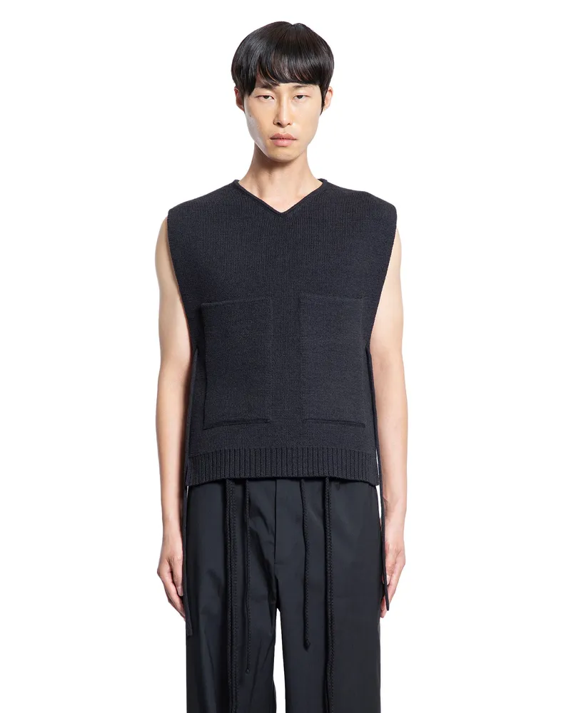 Craig Green Tape Knit Vest Black