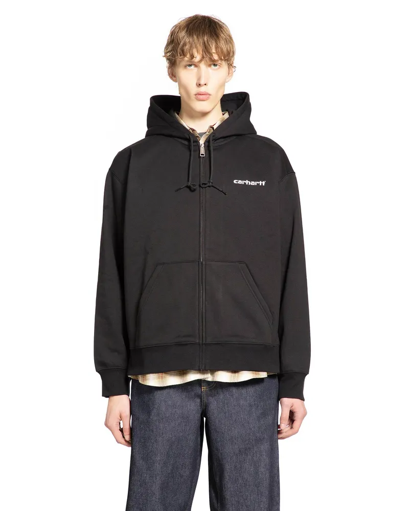 Carhartt WIP Hooded Archive Zip-Up Hoodie Black