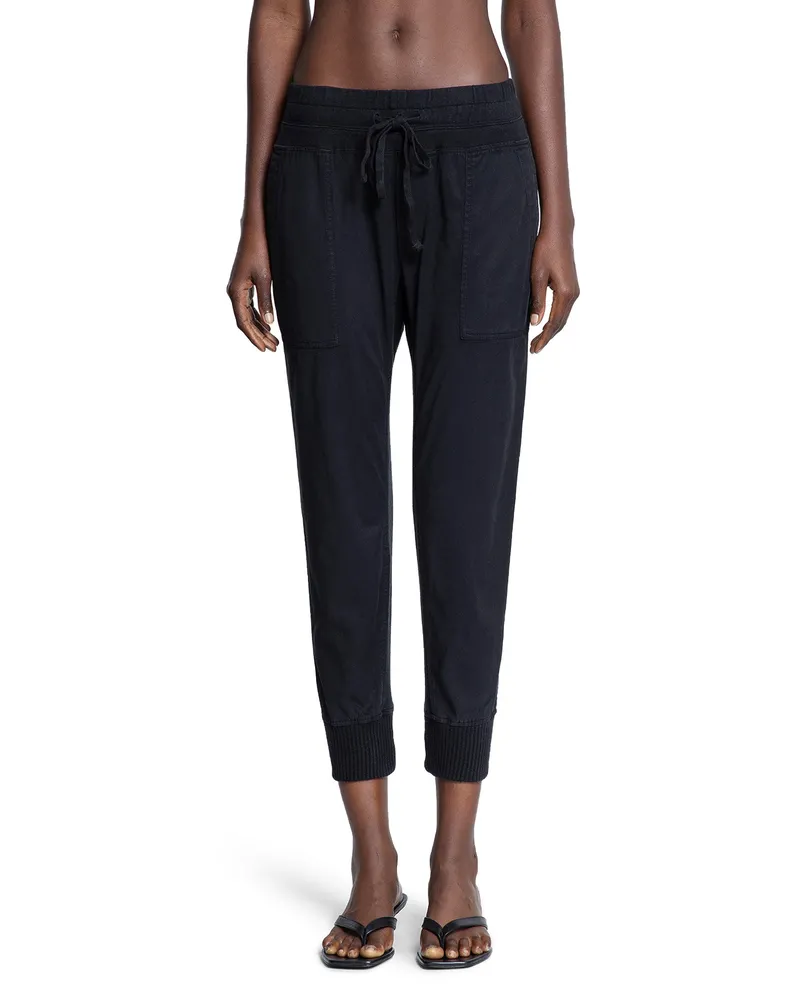 James Perse Mixed Media Pants Black