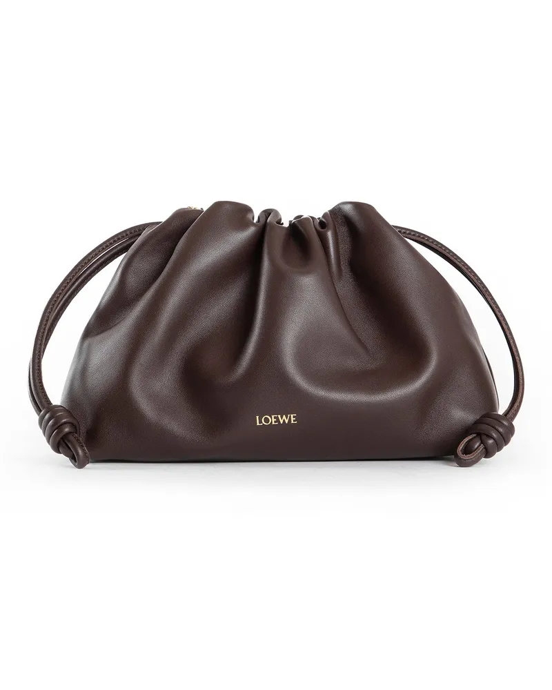 Loewe Medium Flamenco Purse in Mellow Nappa Lambskin Brown