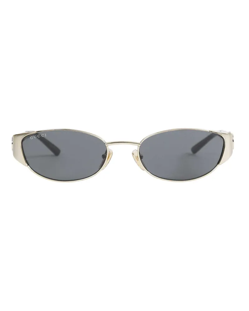 Gucci Oval-frame Sunglasses Gold