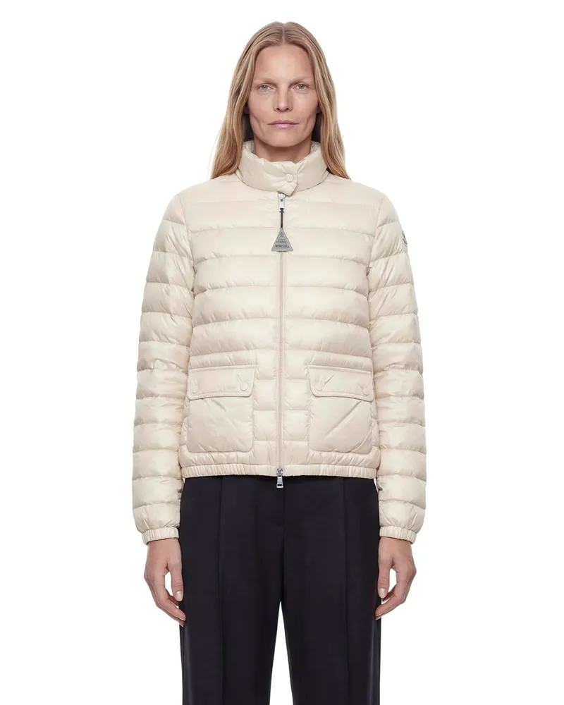 Moncler Lans Short Down Jacket Beige