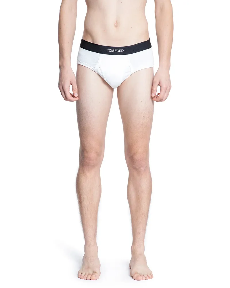 Tom Ford Cotton Stretch Jersey Briefs White