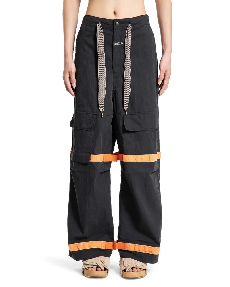 KAPITAL Pantaloni Ripstop Nouvelle Shuttle Black
