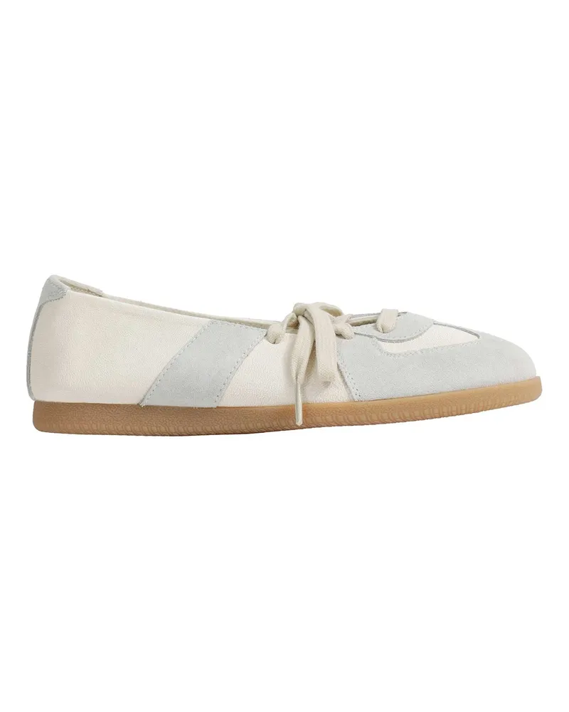 Maison Margiela Replica Soft Laced Ballet Flats Off-white