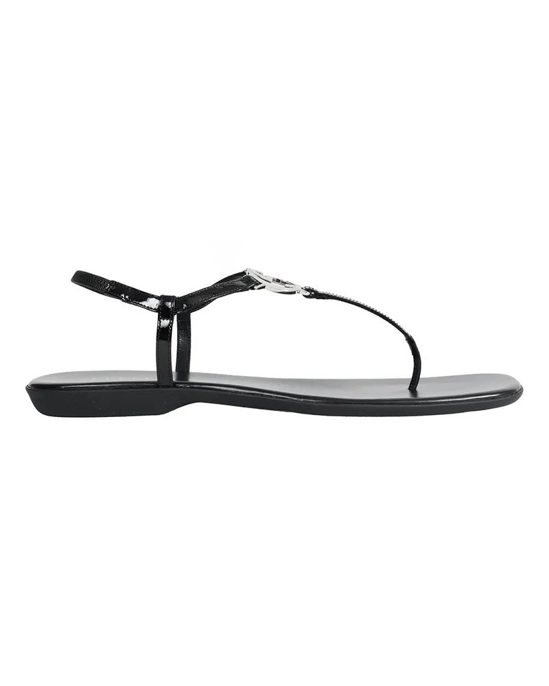Gucci Interlocking G Thong Sandals Black