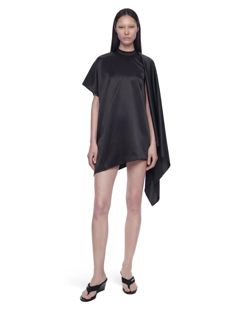 COPERNI Zero Waste Draped Mini Dress Black