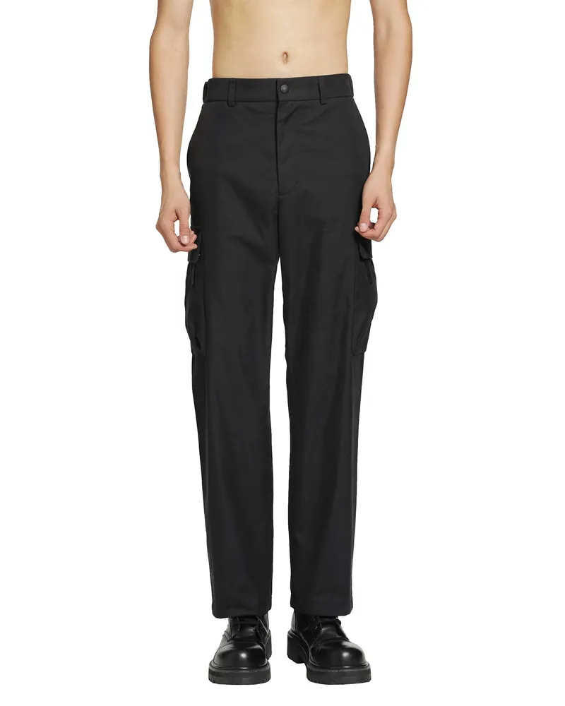 Moncler Cotton Nylon Cargo trousers Black