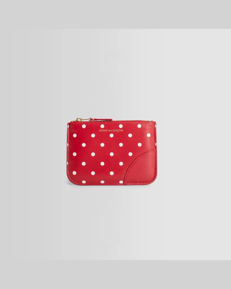 Comme des Garçons Polka Dot Wallet Red