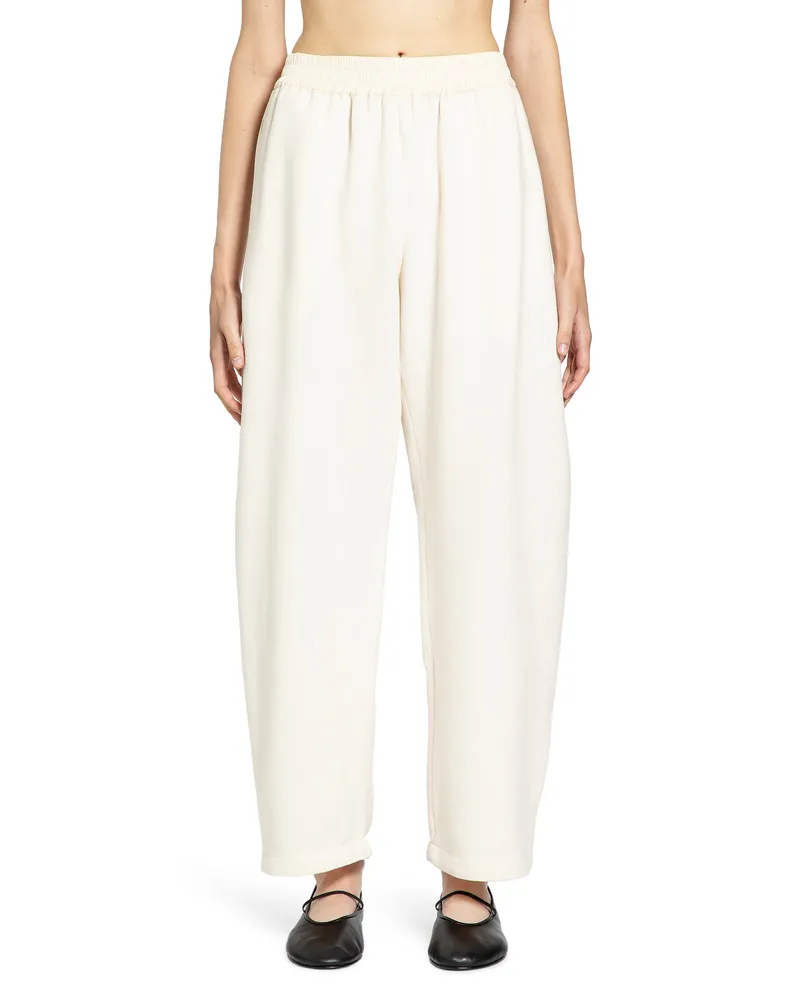 Studio Nicholson WOMAN OFF-WHITE TROUSERS Off-white