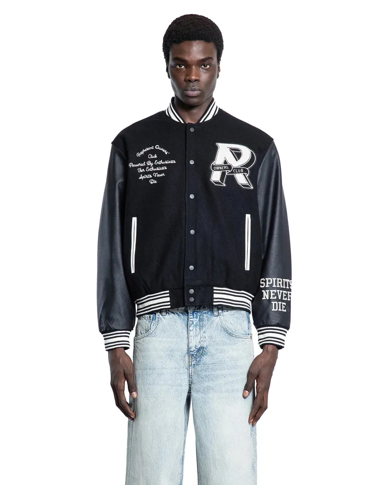 REPRESENT Owners Club Varsity Jacket Black