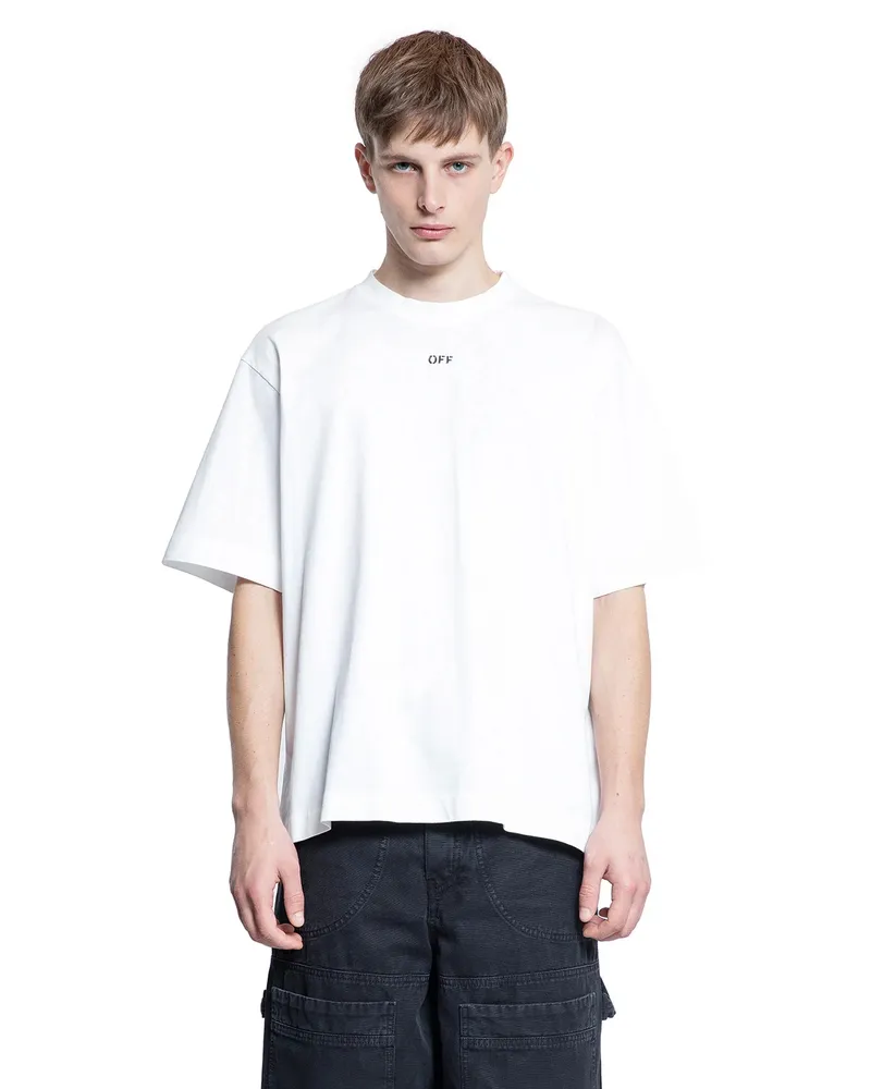 OFF-WHITE Skate Short Sleeves Off Stamp T-Shirt White