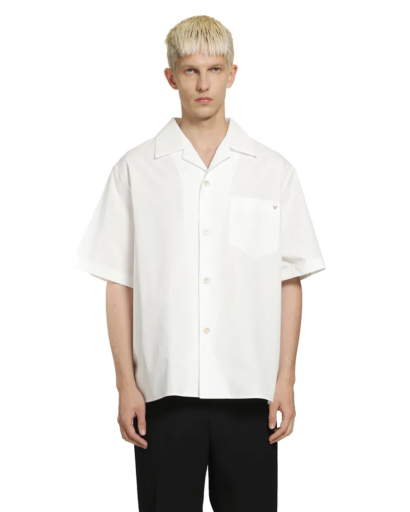 Valentino Garavani VLogo Cotton Shirt White