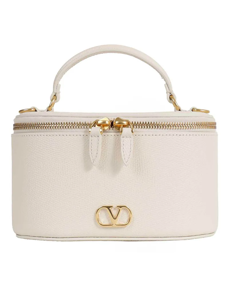 Valentino Garavani VLogo Mini Vanity Bag Off-white