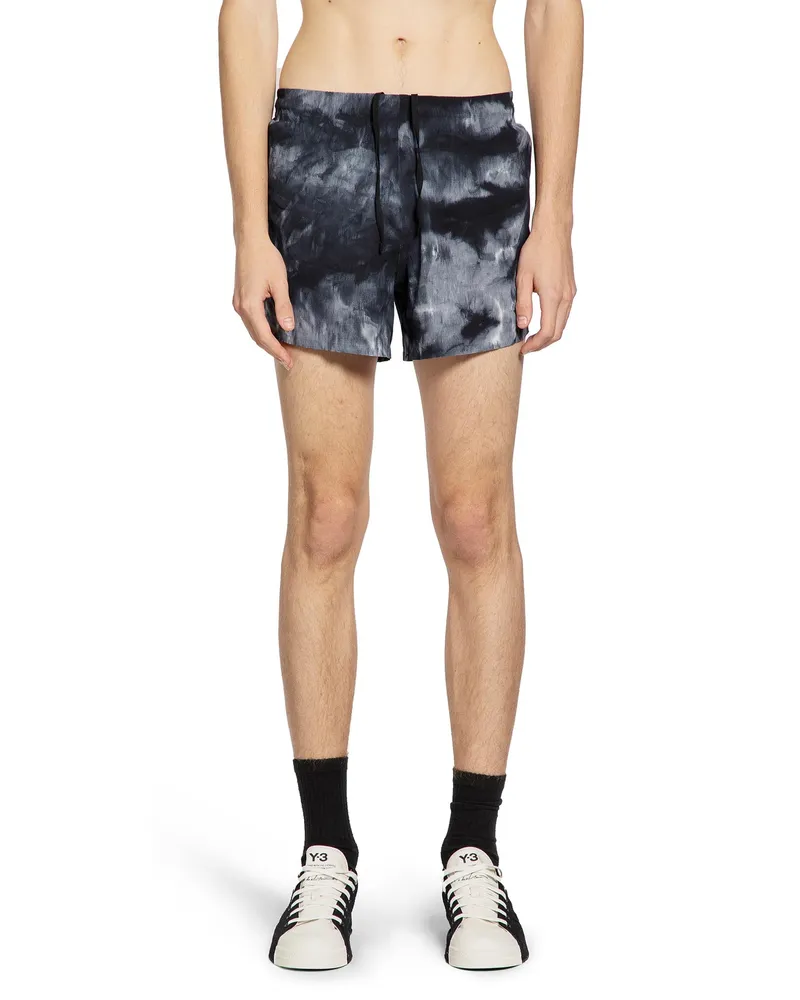 Y-3 AOP Running Shorts Grey