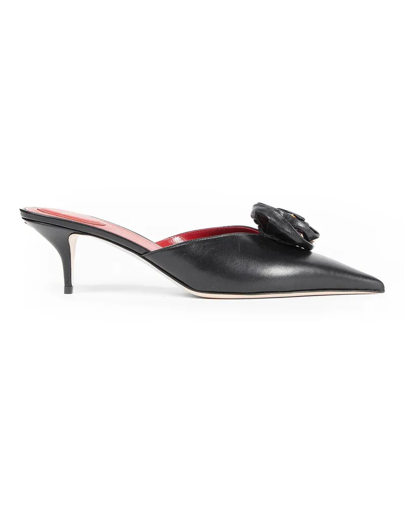 Valentino Garavani Leather Mules Black