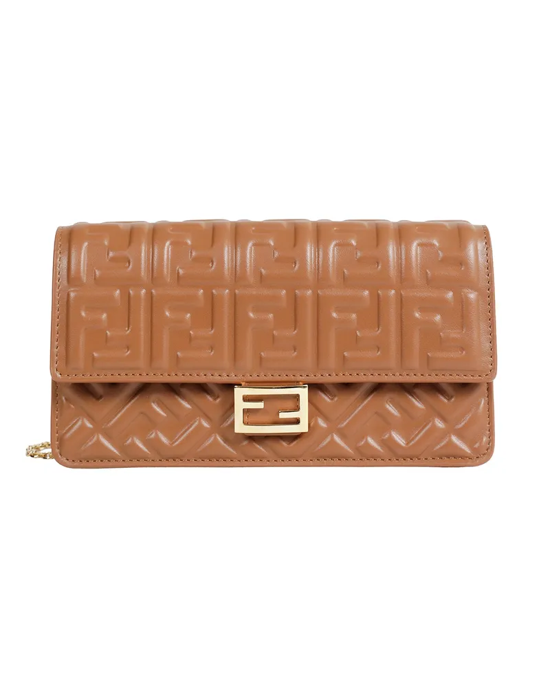 Fendi Wallet on Chain Baguette Brown