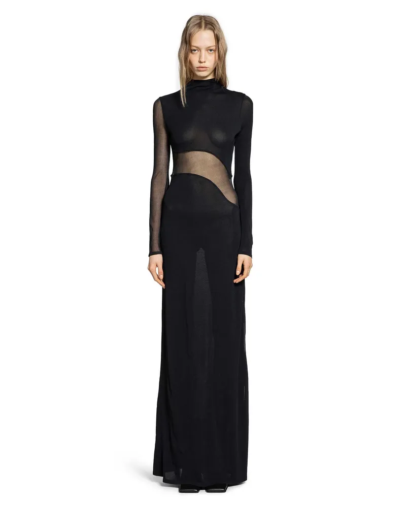 Alaïa Bodycon Cut-Out Dress Black