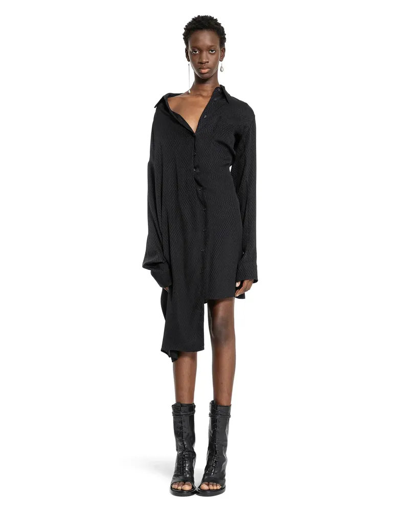 Ann Demeulemeester Abito Halina con spalle scoperte Black